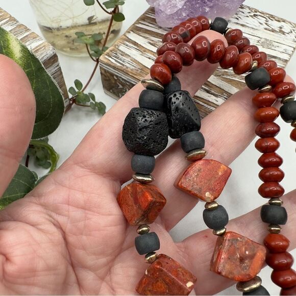 Vintage Mixed Gemstone Energy Healing Necklace - Picture 4 of 4